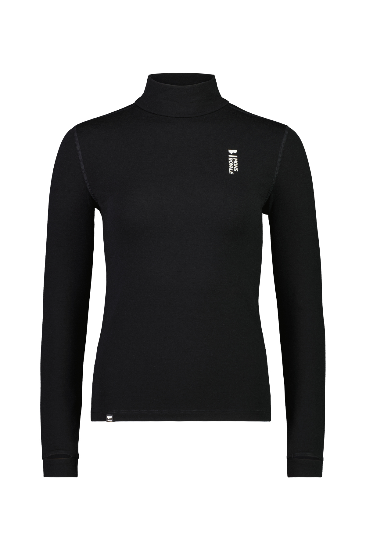 Mons Royale Womens Cascade Merino Flex Mock Neck LS