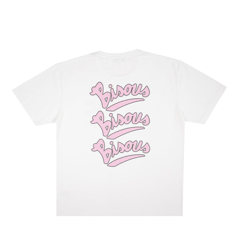 Bisous Skateboards T_shirts Gianni White